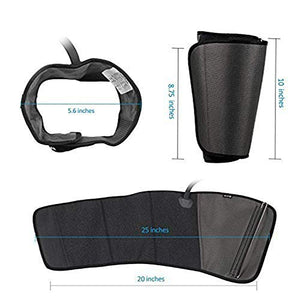 CINCOM Leg Massager for Circulation Air Compression Calf Wraps with 2 Modes 3 Intensities and Helpful for RLS and Edema