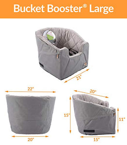 K&H Pet Products Bucket Booster Dog Car Seat Large Gray 14.5" x 24"