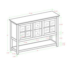 Load image into Gallery viewer, Walker Edison Furniture Company Rustic Farmhouse Wood Buffet Storage Cabinet Living Room, 52 Inch, Red
