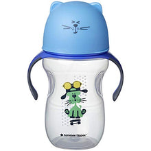 Load image into Gallery viewer, Tommee Tippee Natural Transition Soft Spout Sippy Cup, Boy - 12+ Months, 2pk, Blue &amp; Green
