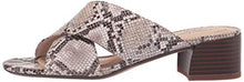 Load image into Gallery viewer, Clarks Women's Caroleigh Erin Heeled Sandal, Natural Snake Synthetic, 8.5
