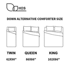 Load image into Gallery viewer, HOS LINENS Queen Comforter Set Down Alternative All Season Quilted Comforter Full Size Fluffy Quilt Summer Cool Lightweight Soft Machine Washable 86 x 86 Inches
