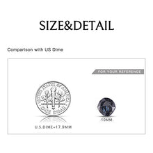 Load image into Gallery viewer, AWNL Men's Beaded Bracelet Sterling Silver Cuban Link Chain Bracelet with Nuummite Gift for Men, 6.3'' - 6.7''
