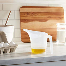 Load image into Gallery viewer, Fox Run Easy Pour Measuring Cup with Funnel Spout, 3.5, Clear Plastic
