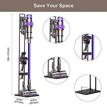 Load image into Gallery viewer, Foho Vacuum Stand for Dyson,Stable Metal Storage Bracket Stand Holder for Dyson Handheld V6 V7 V8 V10 DC30 DC31 DC34 DC35 DC58 DC59 DC62 Cordless Vacuum Cleaners &amp; Accessories &amp; Attachments (Black)
