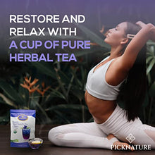 Load image into Gallery viewer, PICKNATURE 100% USDA Organic Butterfly Pea Flower Tea 3.50 oz. - Antioxidant Rich Dried Herbal Loose Leaf Blue Tea Flowers - Perfect Holiday Gifts for Parents and Family - Product of Thailand
