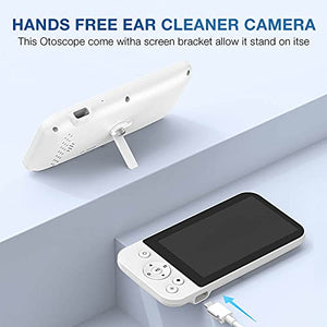 ScopeAround Ear Wax Removal Camera, Visual Ear Cleaner with 5" IPS Screen, Digital Otoscope with Ear Cleaning Tool, 32G Card, HD Video Ear Scope Supports Photo Snap and Video Recording
