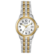 Load image into Gallery viewer, Citizen Women's Eco-Drive Dress Classic Watch in Two-tone Stainless Steel, White Dial (Model: EW1544-53A)
