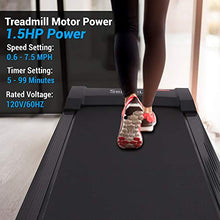 Load image into Gallery viewer, SereneLife Smart Digital Folding Treadmill - Electric Foldable Exercise Fitness Machine, Large Running Surface, 3 Incline Settings, 12 Preset Program, Sports App for Running &amp; Walking (SLFTRD30)
