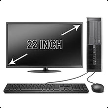 Load image into Gallery viewer, HP Elite Desktop Computer Package - Windows 10 Professional, Intel Quad Core i5 3.2GHz, 8GB RAM, 500GB HDD, 22inch LCD Monitor, Keyboard, Mouse, WiFi (Renewed)
