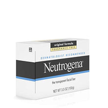 Load image into Gallery viewer, NEUTROGENA Original Formula Facial Bar, Fragrance Free 3.5 oz.
