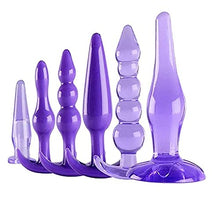 Load image into Gallery viewer, Amal Bu~tt P~lu~g Soft Silicone Anales Trainer Kit for Women Men Beginners Body Training Anale Beads Plug Sticks Wand Model
