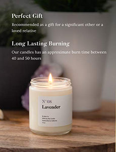 A Scent for Every Memory | Scented Luxury Soy Wax Candle | Handcrafted in USA | N07 Lavender | Long Lasting Burning for Stress Relief 7.5 oz