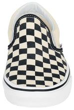 Load image into Gallery viewer, Vans Unisex Adults' Classic Slip On, Black And White Checker/White, 6.5 Men US / 8 Women US
