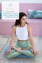 Load image into Gallery viewer, Ajna Yoga Bolster Pillow for Meditation and Support - Rectangular Yoga Cushion - Yoga Accessories from Machine Washable with Carry Handle - Celestite Blue
