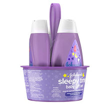 Load image into Gallery viewer, Johnson&#39;s Sleepy Time Bedtime Baby Gift Set with Relaxing NaturalCalm Aromas, Bedtime Baby Bath Shampoo, Wash &amp; Lotion Essentials, Hypoallergenic &amp; Paraben-Free, 4 Items
