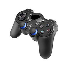 Load image into Gallery viewer, USB Wireless Gaming Controller Gamepad for PC/Laptop Computer(Windows XP/7/8/10) &amp; PS3 &amp; Android &amp; Steam - [Black] (Black)
