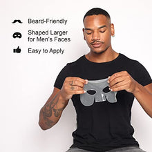 Load image into Gallery viewer, HOMMEFACE Revitalizing Hydrogel Facial Mask Set for Men (5ct) - Hydrating, Anti-aging &amp; Soothing Face Sheet Mask with Hyaluronic Acid, Vitamin B, C, E &amp; Peptides, Beard-Friendly
