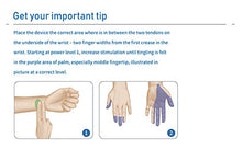 Load image into Gallery viewer, EmeTerm Relieve Nausea Electrode Stimulator Morning Sickness Motion Travel Sickness Vomit Relief Rechargeable No Gel Drug Free Wrist Bands Without Side Effects
