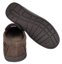 Load image into Gallery viewer, Clarks Men's Freddie Suede Moccasin House Shoe Indoor &amp; Outdoor Slip Resistant Flexible Outsole Slipper (11 M US, Medium Brown)
