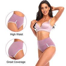 Load image into Gallery viewer, Women&#39;s Cotton Underwear High Waist Briefs Soft Breathable Underpants Ladies Panties 5 Pack
