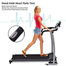 Load image into Gallery viewer, Goplus 800W Folding Treadmill Electric Motorized Power Fitness Running Machine with LED Display and Mobile Phone Holder Perfect for Home Use (Black)
