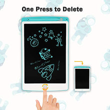 Load image into Gallery viewer, Richgv LCD Writing Tablet, 10 inches Electronic Graphic Tablet, Writing &amp; Drawing Doodle Board with Memory Lock for Home, School,Office, Blue
