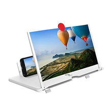 Load image into Gallery viewer, 12&quot;Screen Magnifier Cell Phone 3D HD Movie Video Amplifier with Foldable Holder Stand for iPhone X/8/8 Plus/7/7 Plus/6/6s/6 Plus/6s Plus and All other Smart Phones.A Smart Gift For Family
