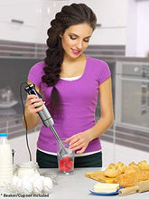 Load image into Gallery viewer, Mueller Austria Ultra-Stick 500 Watt 9-Speed Immersion Multi-Purpose Hand Blender Heavy Duty Copper Motor Brushed 304 Stainless Steel With Whisk, Milk Frother Attachments, BPA-Free
