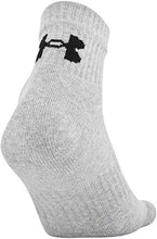 Load image into Gallery viewer, Under Armour Adult Cotton Quarter Socks, Multipairs , True Gray Heather Assorted 2 (3-Pairs) , Large
