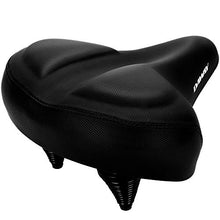 Load image into Gallery viewer, DAWAY Oversized Comfort Bike Seat - C40 Most Comfortable Extra Wide Soft Foam Padded Exercise Bicycle Saddle for Men Women Senior, Universal Fit for Cruiser, Stationary, Spin Bikes &amp; Outdoor Cycling
