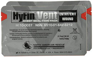North American Rescue Hyfin Vent Chest Seal, 2 Count