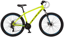 Load image into Gallery viewer, Schwinn High Timber ALX Youth/Adult Mountain Bike, Aluminum Frame and Disc Brakes, 27.5-Inch Wheels, 21-Speed, Yellow
