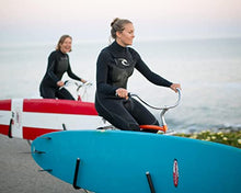 Load image into Gallery viewer, MBB Longboard Bicycle Surfboard Racks, by Moved By Bikes, Compatible with Shortboards, Longboards, and SUP Paddleboards, Quick Release Bars
