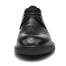 Load image into Gallery viewer, Cmaocv Men's Hybrid Brogue Oxford Leather Lace-Up Wing Tip Dress Crocodile Texture Business Derby Shoes Black 11 M US 46
