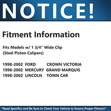 Load image into Gallery viewer, Detroit Axle - Front &amp; Rear Disc Rotors w/Brake Pads Replacement for 1998-2002 Crown Victoria Grand Marquis Town Car [Steel Piston Calipers] - 10pc Set
