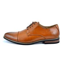 Load image into Gallery viewer, Bruno HOMME MODA ITALY PRINCE Men's Classic Modern Oxford Wingtip Lace Dress Shoes,PRINCE-6-BROWN,7.5 D(M) US
