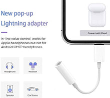 Load image into Gallery viewer, [Apple MFi Certified] Headphone Adapter for iPhone 13, DESOFICON 3 Pack Lightning to 3.5mm AUX Audio Stereo Earphone Connector for iPhone 13 Pro/12/11/XS/XR/X 8/iPad/iPod, Support Call + Music Control
