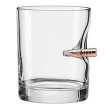 Load image into Gallery viewer, The Original BenShot Bullet Rocks Glass with Real .308 Bullet - 11oz | Made in the USA

