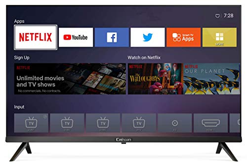 Caixun C32 32 Inch 720p Smart LED TV - High Resolution Television Built-in HDMI, USB - Support Screen Cast Mirroring (2020 Model)