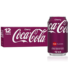 Load image into Gallery viewer, Coca-Cola Cherry Coke Soda, 12 Fl Oz (pack of 12)

