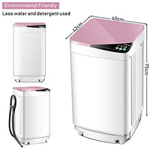 Load image into Gallery viewer, Safeplus Fully Automatic Portable-Washing-Machine,Small Washer and Spin Dryer 7.7 lbs Load Capacity Compact Laundry Washer with Built in Barrel Light for Apartments RVs and Small Space Living
