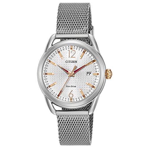 Citizen Women's Eco-Drive Dress Classic Watch in Stainless Steel, Silver Dial (Model: FE6081-51A)