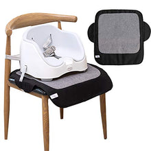 Load image into Gallery viewer, Funbliss Extra Large Booster Chair Protector Cover，Dining Chair Seat Cover for Booster Seat，Non-Slip PVC Backing， Upgrade 600D Waterproof Material ，Easy to Wipe Clean(Black+Grey）
