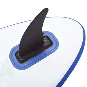 INLIFE Inflatable Stand Up Paddleboard with Sail Set Blue and White
