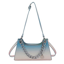 Load image into Gallery viewer, Small Crossbody Bags PU Leather Clutch Desiger Summer Shoulder Hobo Satchel Purses Tote Handbags for Women, Blue&amp;Pink

