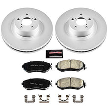 Load image into Gallery viewer, Power Stop CRK6082 Coated Brake Rotor &amp; Ceramic Brake Pads- front

