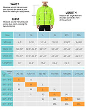 Load image into Gallery viewer, BALEAF Men's Cycling Running Jacket Waterproof Rain Windbreaker Reflective Lightweight Windproof Bike Golf Jacket Fluorescent Yellow Size L
