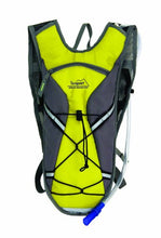 Load image into Gallery viewer, Texsport Medina 2 Liter Hydration Water Pack for Outdoor Biking Hiking Camping Survival Backpack, Yellow
