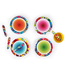 Load image into Gallery viewer, French Bull Assorted Plates - 4 Piece Set - 9 inch Melamine Salad Plates Set of 4 - Melamine Dinnerware for Indoor and Outdoor - Assorted Garden Floral
